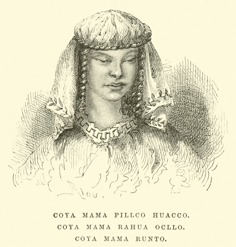 Coya Mama Pillco Huacco, Coya Mama Rahua Ocllo, Coya Mama Runto tekijältä Edouard Riou