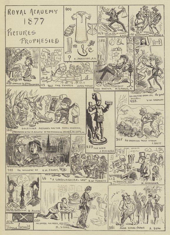 Kuninkaallinen akatemia 1877, ennustettuja kuvia tekijältä Edward A. Armitage