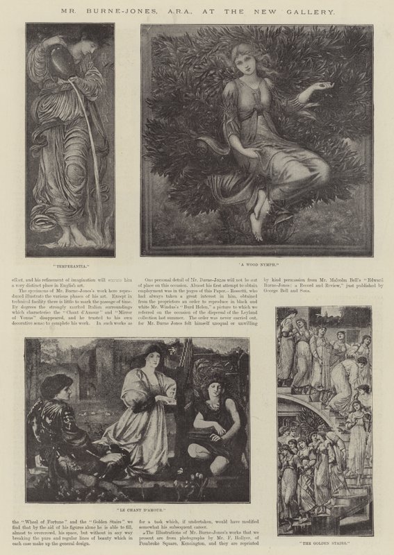 Herra Burne-Jones, ARA, uudessa galleriassa tekijältä Edward Burne Jones