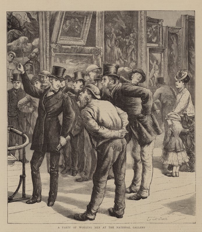 Työväenpuolue Kansallisgalleriassa tekijältä Edward Frederick Brewtnall