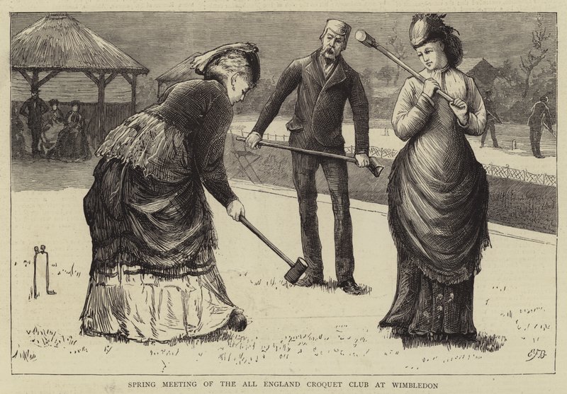 All England Croquet Clubin kevätkokous Wimbledonissa tekijältä Edward Frederick Brewtnall