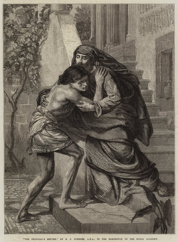 Tuhlaajapojan paluu tekijältä Edward John Poynter