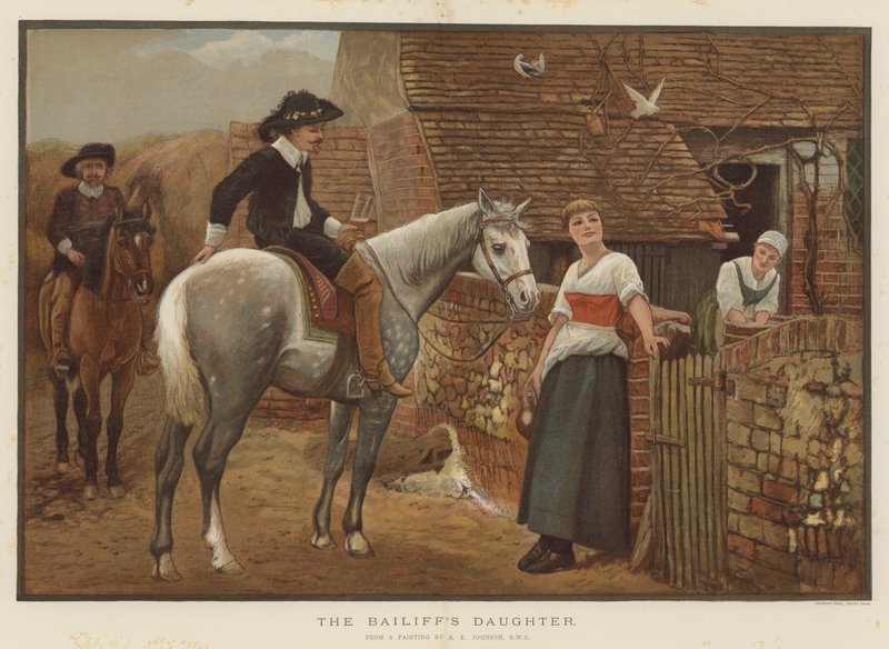 Ulosottomiehen tytär (chromolitho) tekijältä Edward Killingworth Johnson