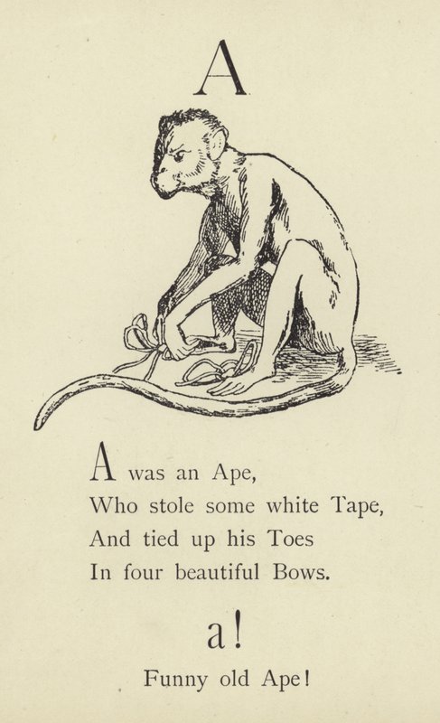 Kirjain A tekijältä Edward Lear