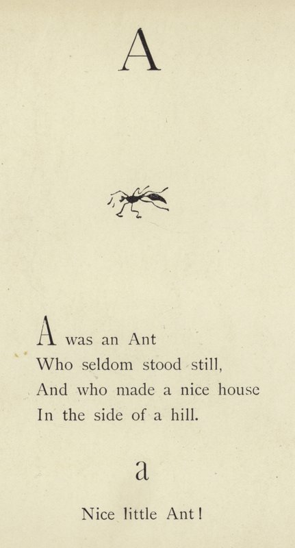 Kirjain A tekijältä Edward Lear