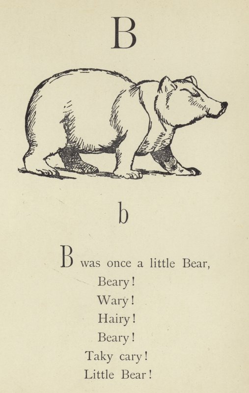 B-kirjain tekijältä Edward Lear
