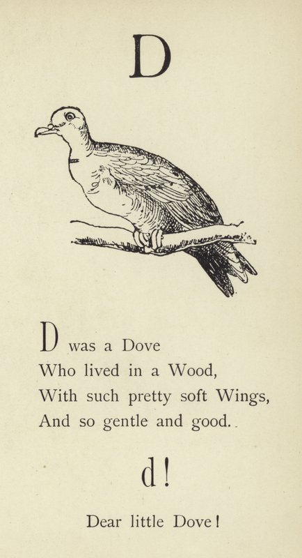 Kirjain D tekijältä Edward Lear
