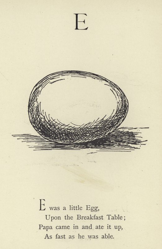Kirjain E tekijältä Edward Lear