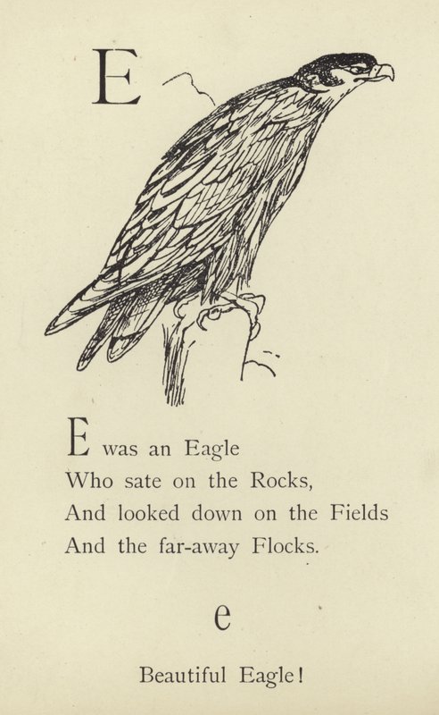 Kirjain E tekijältä Edward Lear