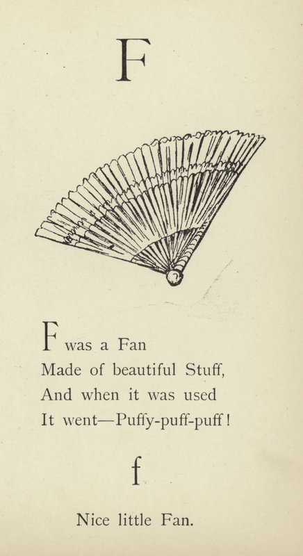 Kirjain F tekijältä Edward Lear