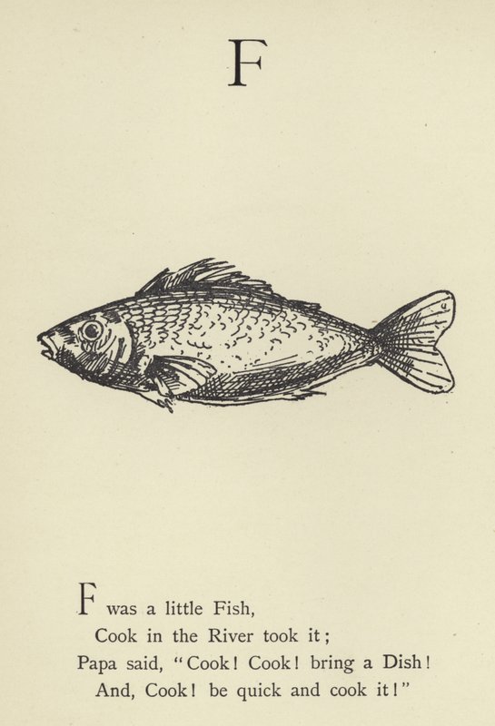 F-kirjain tekijältä Edward Lear