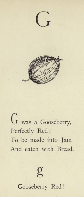 Kirjain G tekijältä Edward Lear