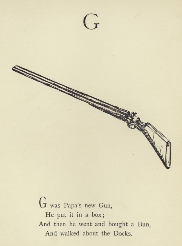 Kirjain G tekijältä Edward Lear