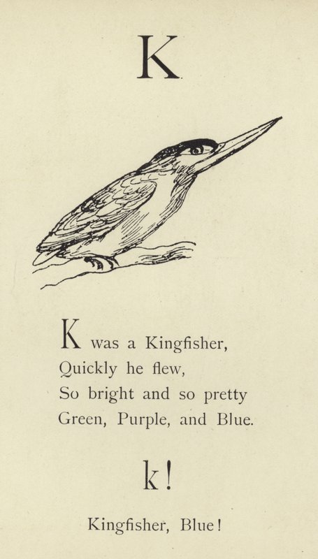 Kirjain K tekijältä Edward Lear