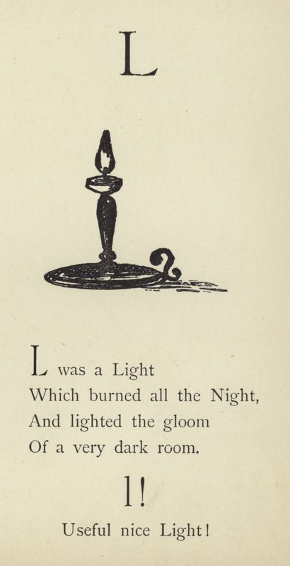 Kirjain L tekijältä Edward Lear