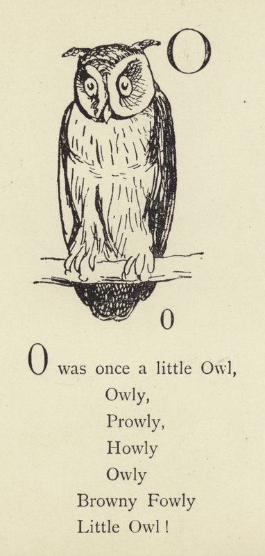 Kirjain O tekijältä Edward Lear