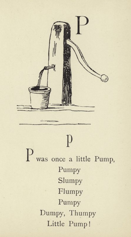 Kirjain P tekijältä Edward Lear