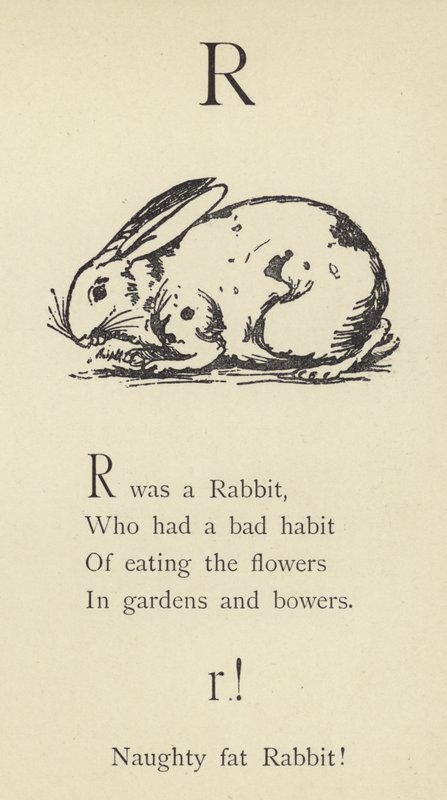 R-kirjain tekijältä Edward Lear