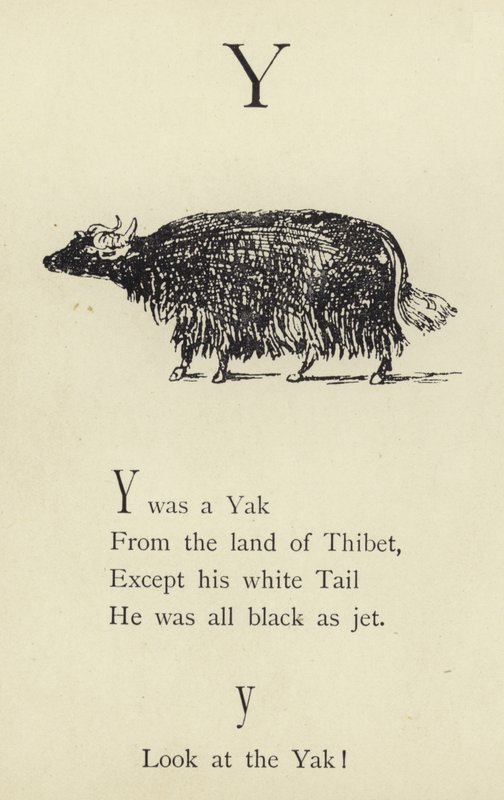 Y-kirjain tekijältä Edward Lear