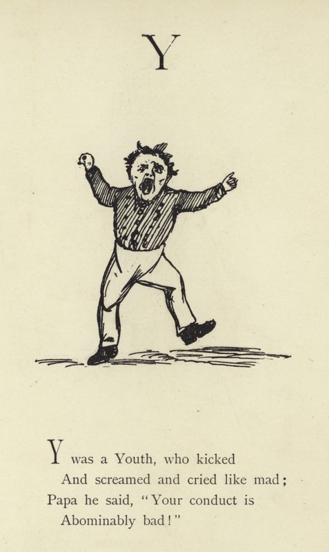 Y-kirjain tekijältä Edward Lear