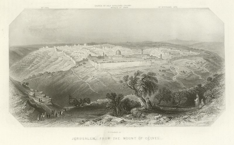 Jerusalem Öljymäeltä tekijältä Edward Paxman Brandard