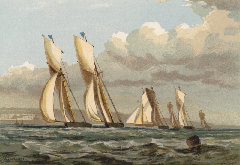 Yacht Race Ryden edustalla, Isle of Wight tekijältä Edward after Duncan
