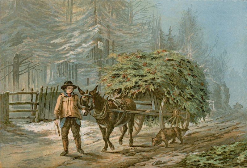 Holly Cart (väri litho) tekijältä Edward (after) Duncan