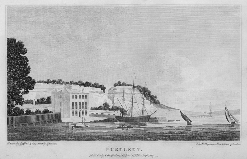 Purfleet (kaiverrus) tekijältä Edward (after) Gyfford