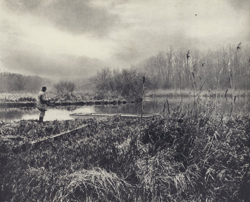 Tammikuinen ilta testissä (s/w-kuva) tekijältä Edward Alfred Barton