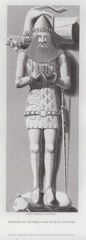 Edward Mustan prinssin kuva (kaiverrus) tekijältä Edward Blore