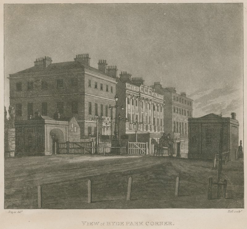 Hyde Park Turnpike, Hyde Park Corner, Lontoo tekijältä Edward Dayes