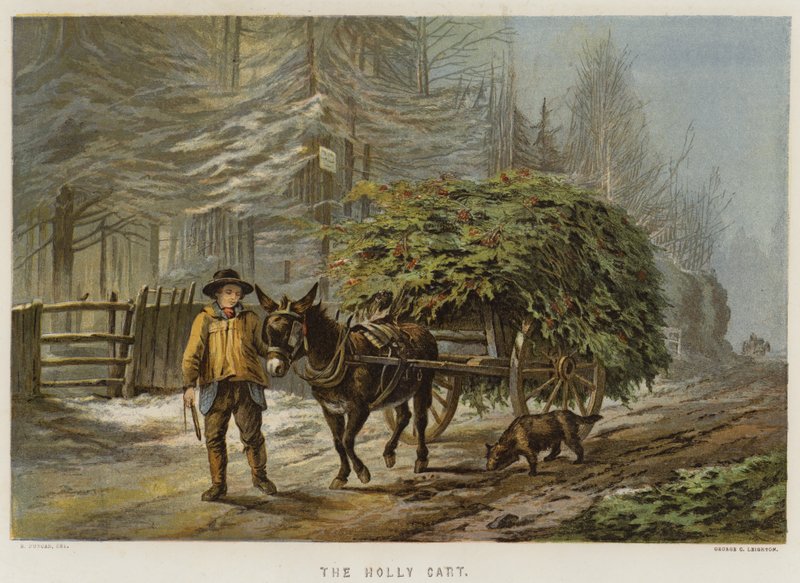 Holly Cart (chromolitho) tekijältä Edward Duncan