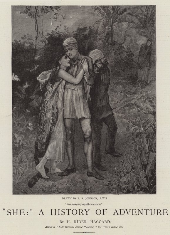 Hän, Seikkailun historia tekijältä Edward Killingworth Johnson