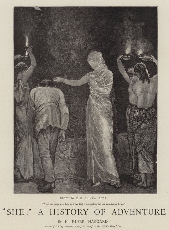 Hän, Seikkailun historia tekijältä Edward Killingworth Johnson