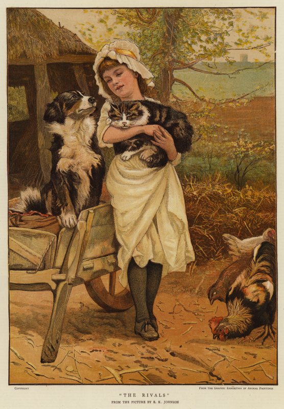 Kilpailijat (chromolitho) tekijältä Edward Killingworth Johnson