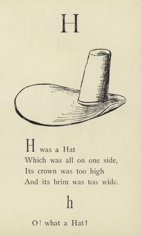 Kirjain H tekijältä Edward Lear