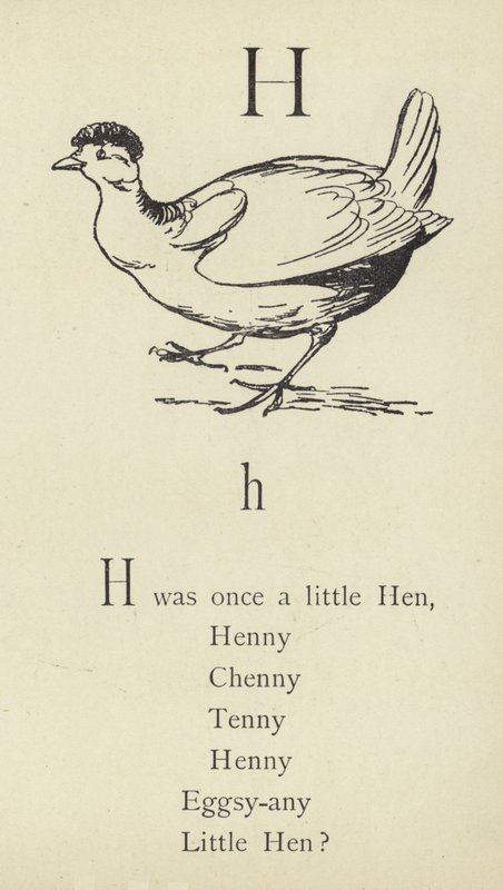 Kirjain H tekijältä Edward Lear