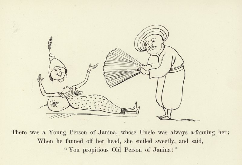 Janinassa oli nuori henkilö, jonka setä aina fanitti häntä tekijältä Edward Lear