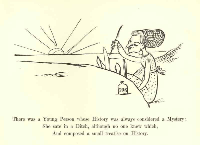 Siellä oli nuori ihminen, jonka historiaa pidettiin aina mysteerinä tekijältä Edward Lear