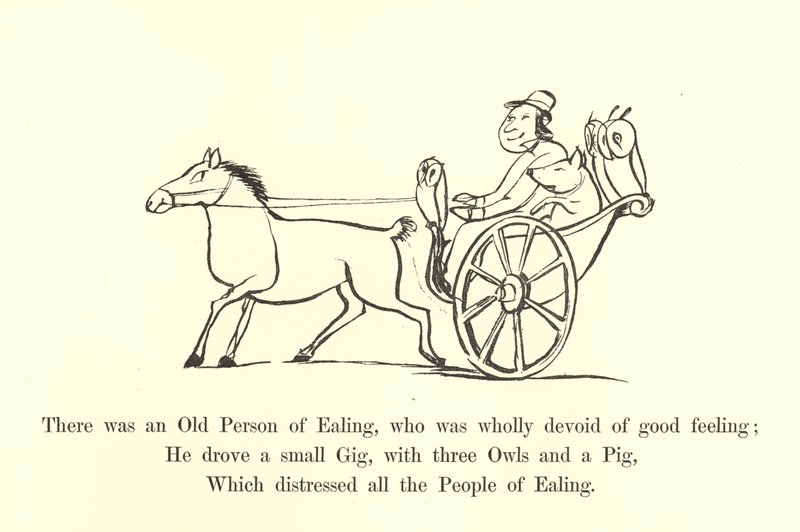 Oli eräs Ealingin vanhus, joka oli täysin vailla hyviä tunteita. tekijältä Edward Lear