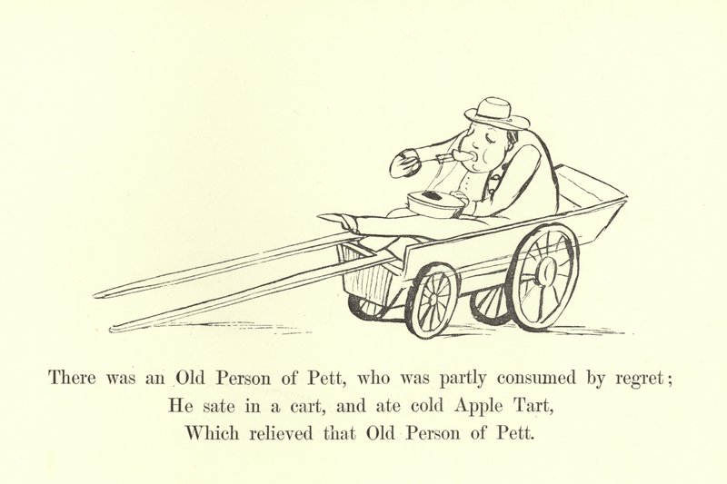 Siellä oli Pettin vanha henkilö, joka oli osittain katumuksen valtaama tekijältä Edward Lear