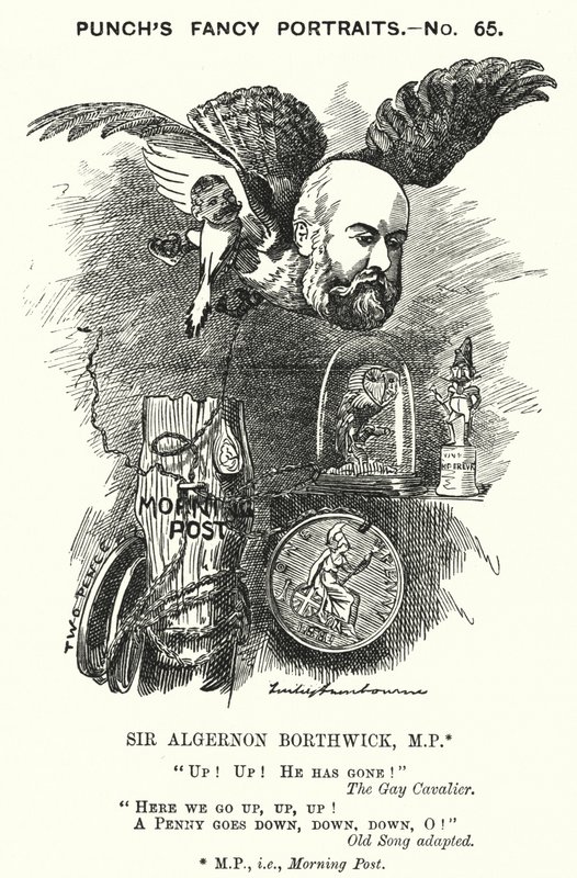 Punch-sarjakuva: Sir Algernon Borthwick tekijältä Edward Linley (after) Sambourne