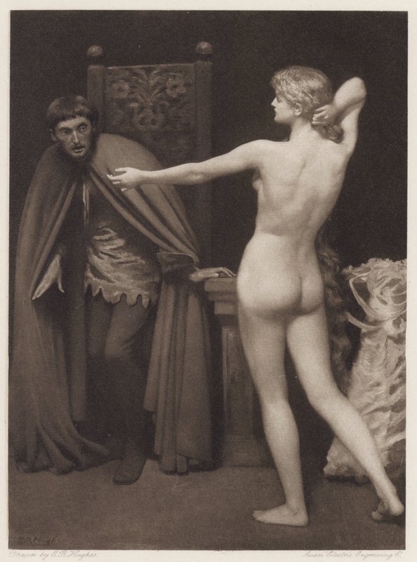 Il Pecorone: Päivä XVIII, romaani II, Kreivitär Matilda (litho) tekijältä Edward Robert Hughes