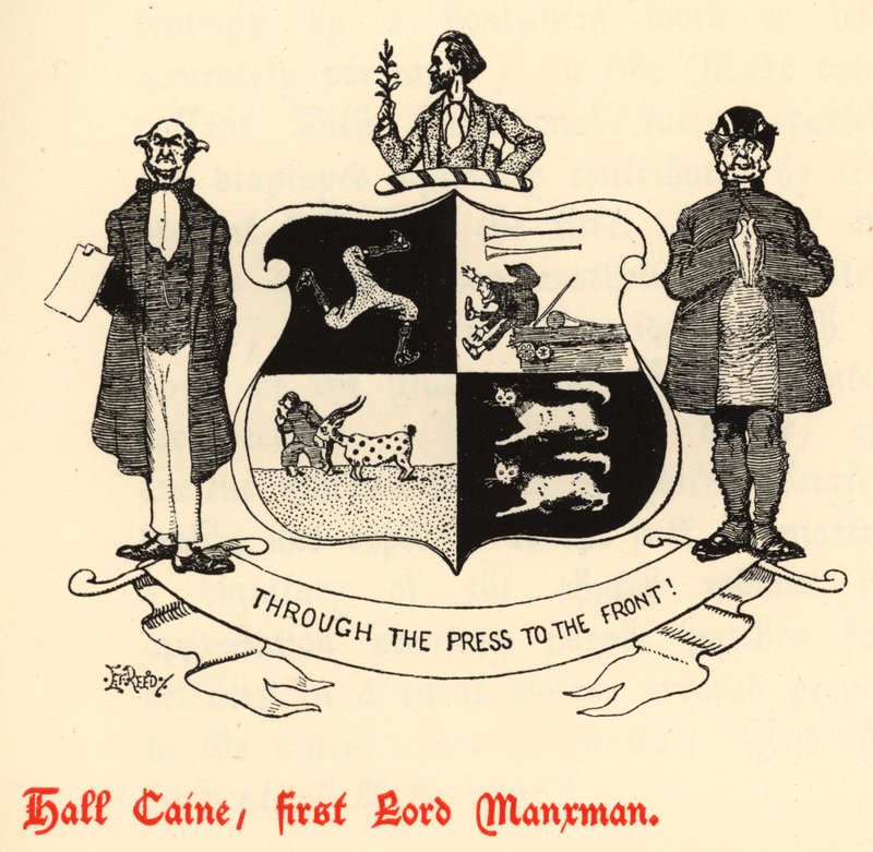 Hall Caine, First Lord Manxman (kaiverrus) tekijältä Edward Tennyson Reed