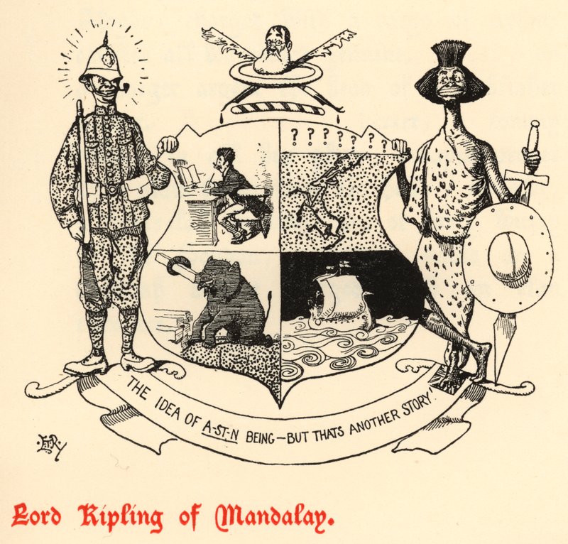 Lord Kipling of Mandalay (kaiverrus) tekijältä Edward Tennyson Reed
