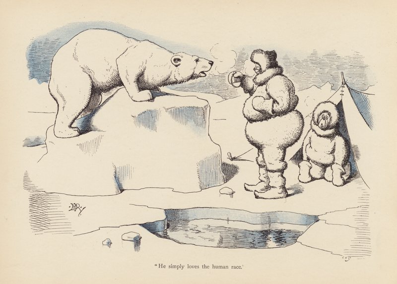 Hännät kierteellä: Polar (väri litho) tekijältä Edward Tennyson Reed