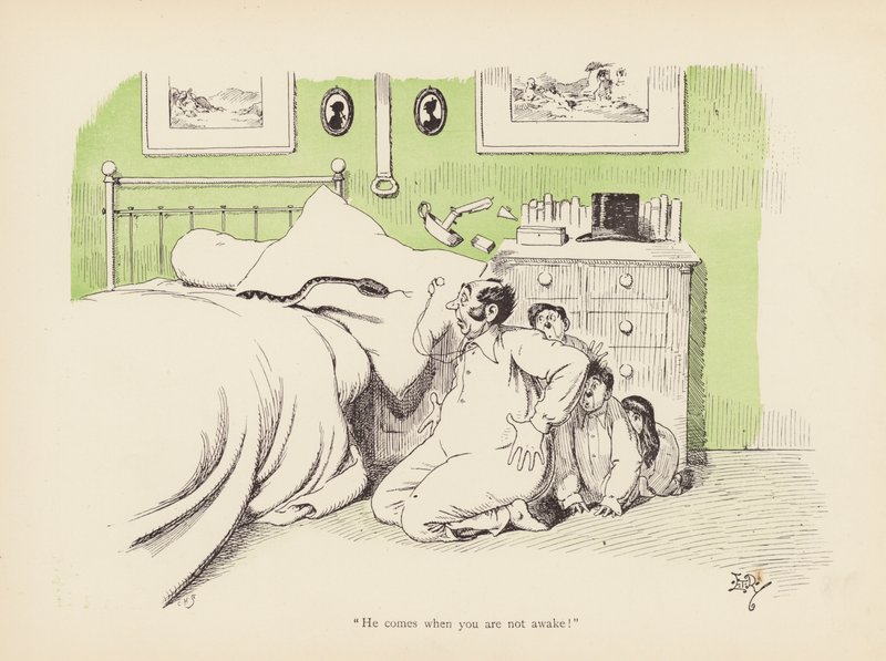 Hännät kierteellä: Viper (väri litho) tekijältä Edward Tennyson Reed