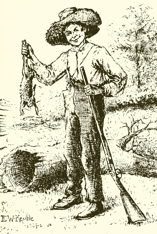 Huckleberry Finn tekijältä Edward Windsor Kemble