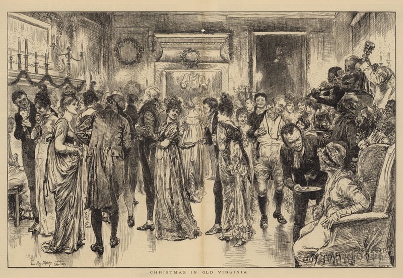 Joulu Vanhassa Virginiassa tekijältä Edwin Austin Abbey