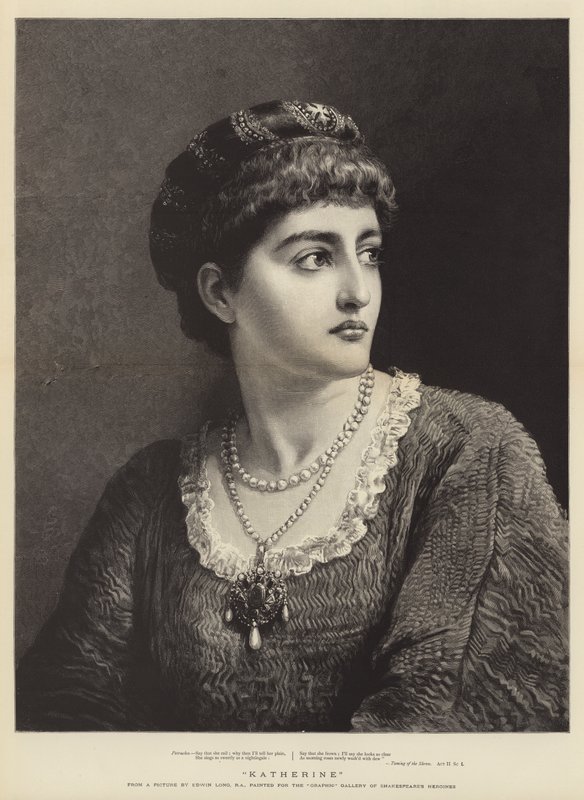 Katherine Shakespearen elokuvasta Taming Ofthe Shrew tekijältä Edwin Longsden Long